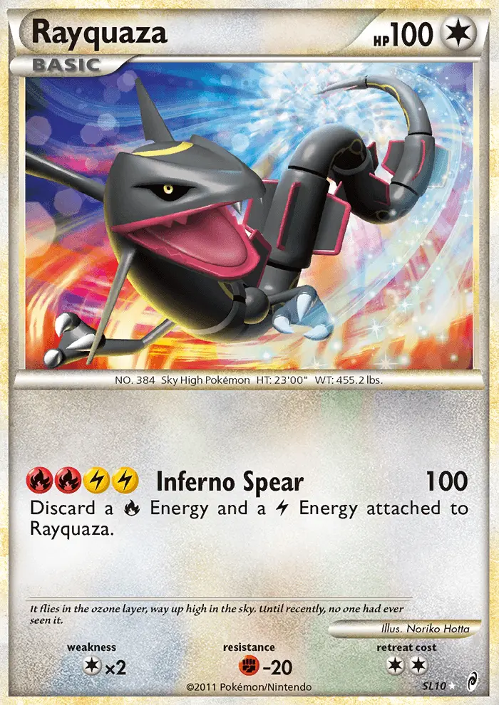 Rayquaza — catalog artwork