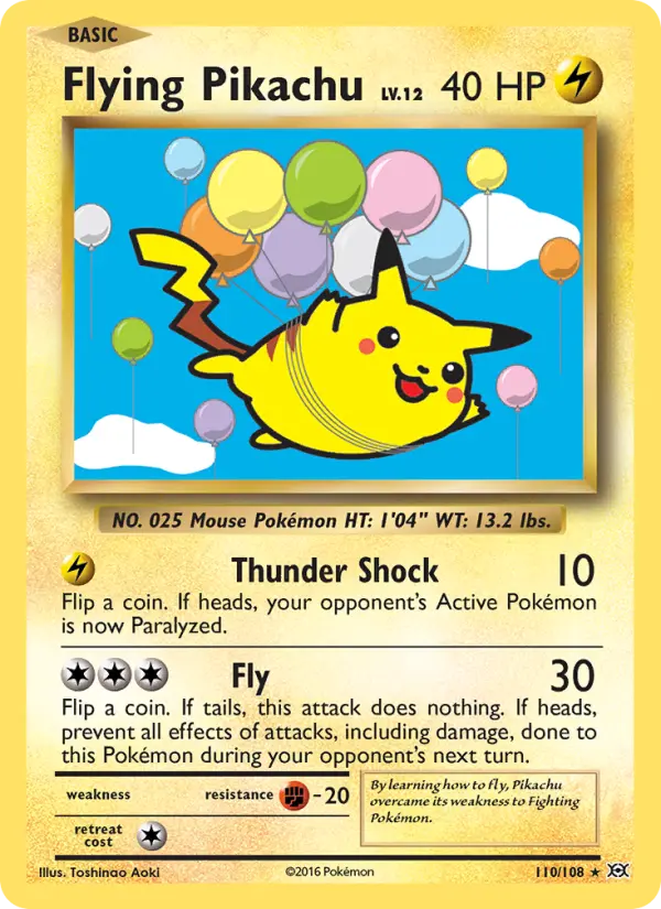 Flying Pikachu — catalog artwork