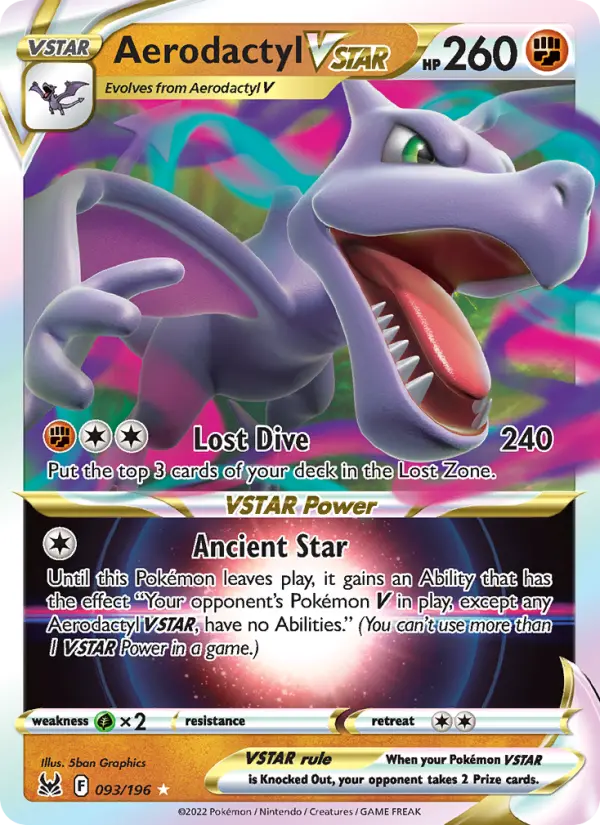 Aerodactyl VSTAR — catalog artwork