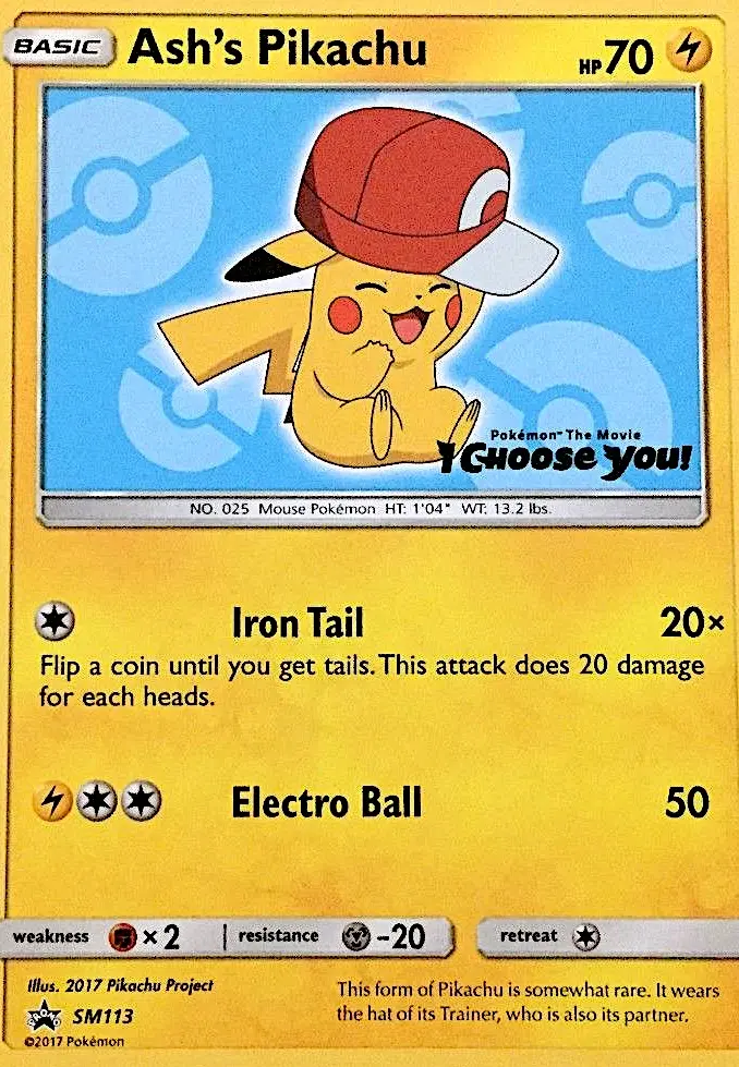 Ash's Pikachu — catalog artwork