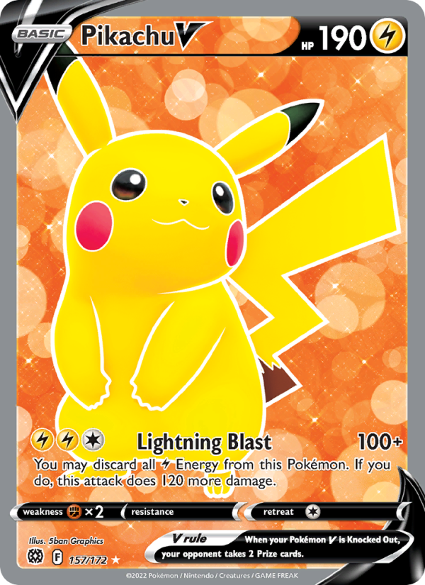 Pikachu V — catalog artwork