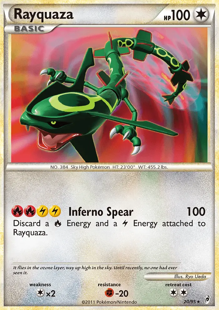 Rayquaza (Holo) — catalog artwork
