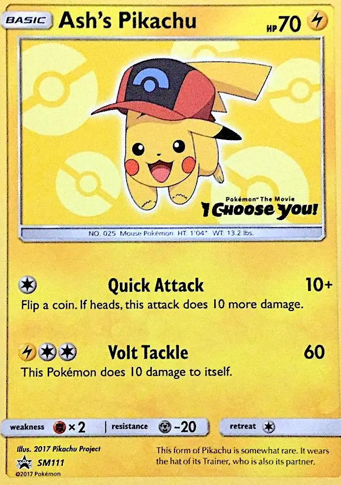 Ash's Pikachu — catalog artwork