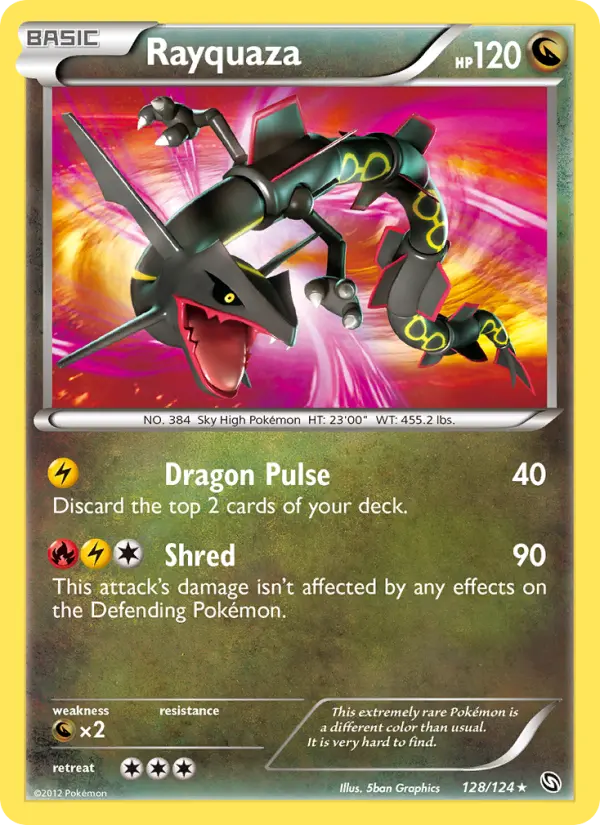 Rayquaza — catalog artwork