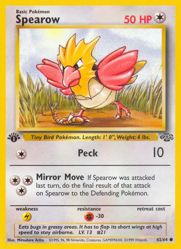 Spearow (Unlimited) — catalog artwork
