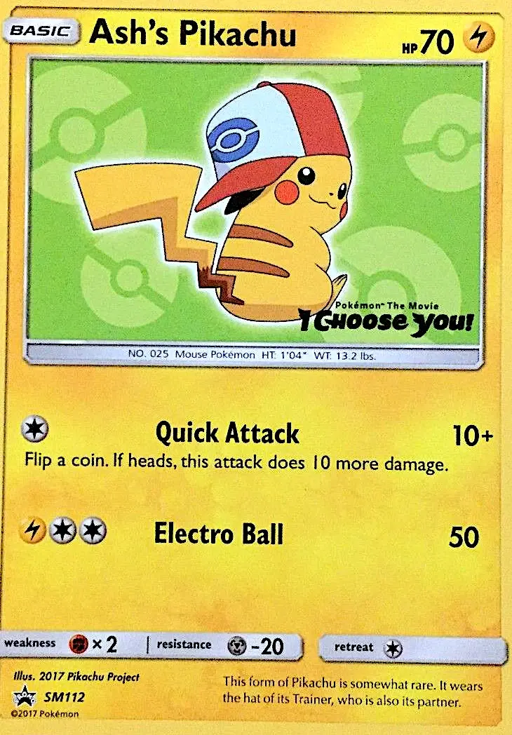 Ash's Pikachu — catalog artwork