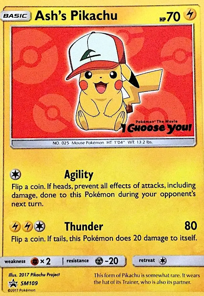Ash's Pikachu — catalog artwork