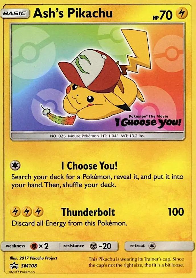 Ash's Pikachu — catalog artwork