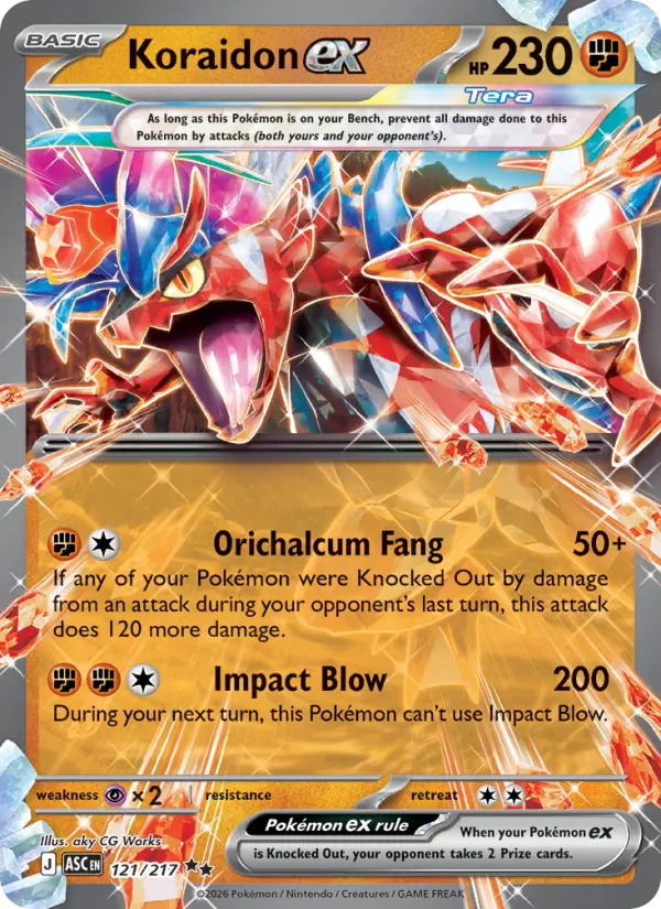 Koraidon ex — catalog artwork