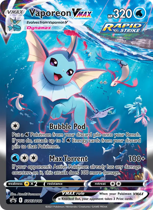 Vaporeon VMAX — catalog artwork