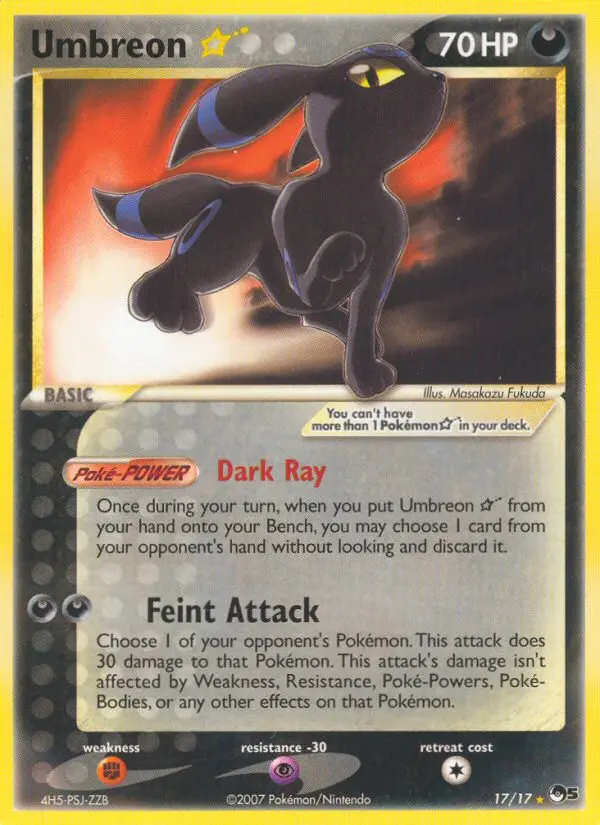 Umbreon (Gold Star) — catalog artwork