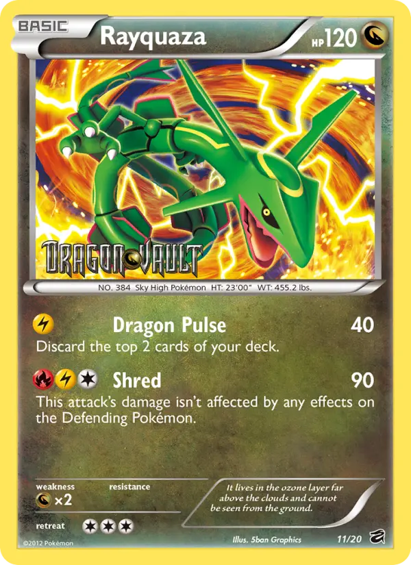 Rayquaza — catalog artwork