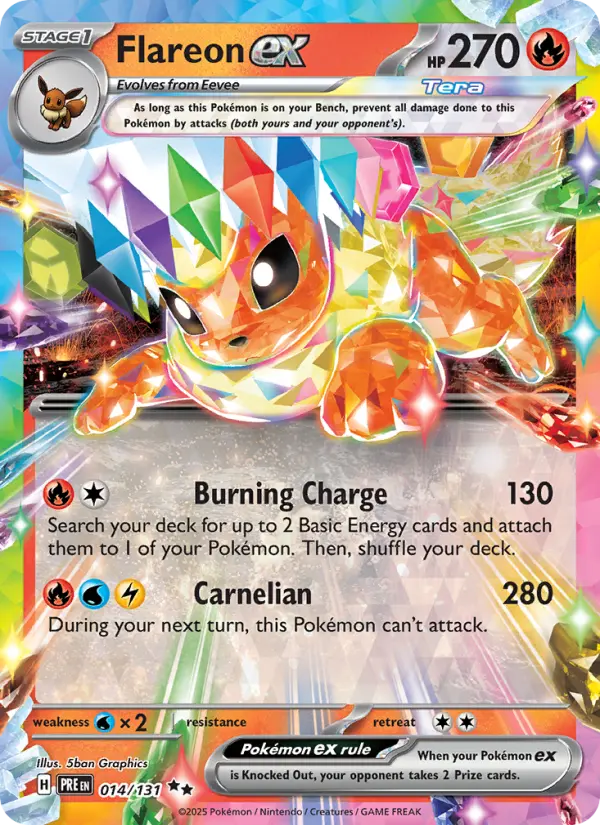 Flareon ex — catalog artwork