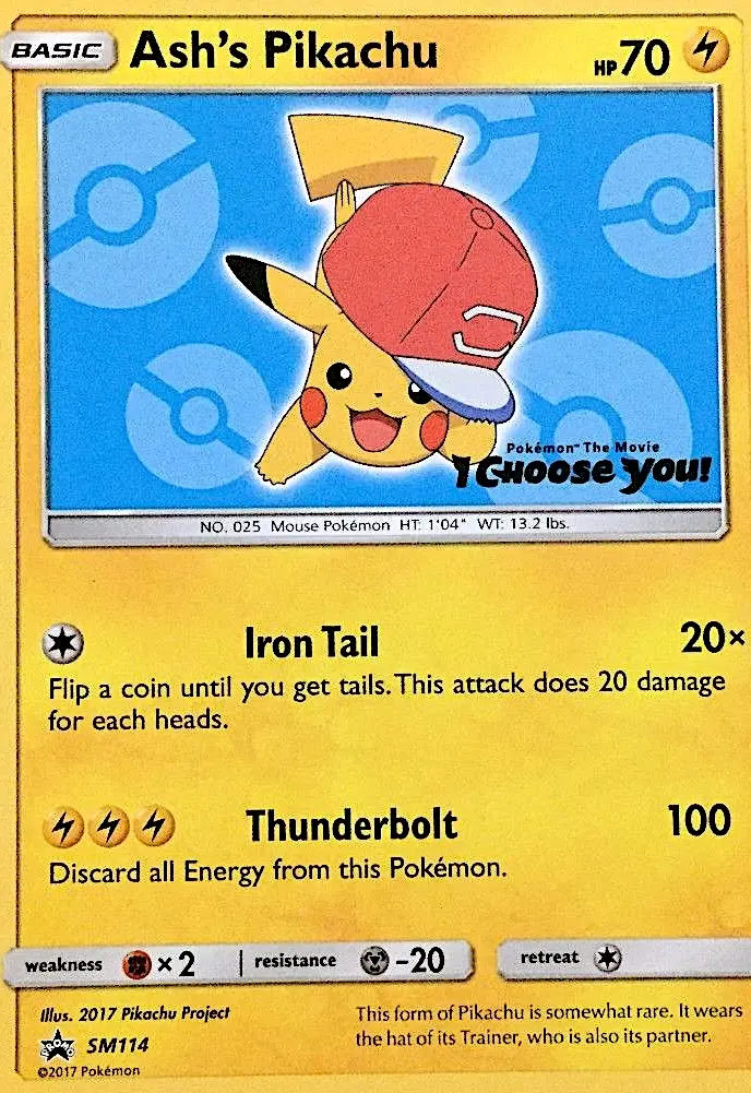 Ash's Pikachu — catalog artwork