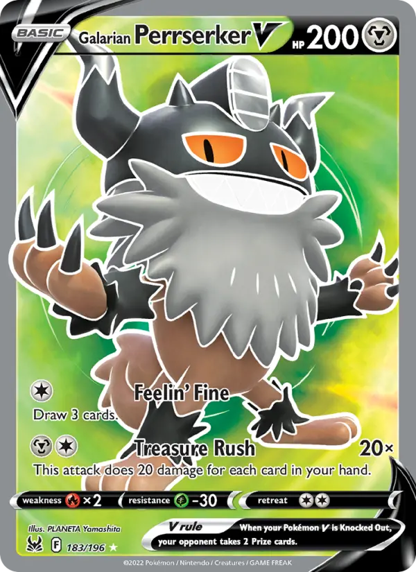 Galarian Perrserker V — catalog artwork