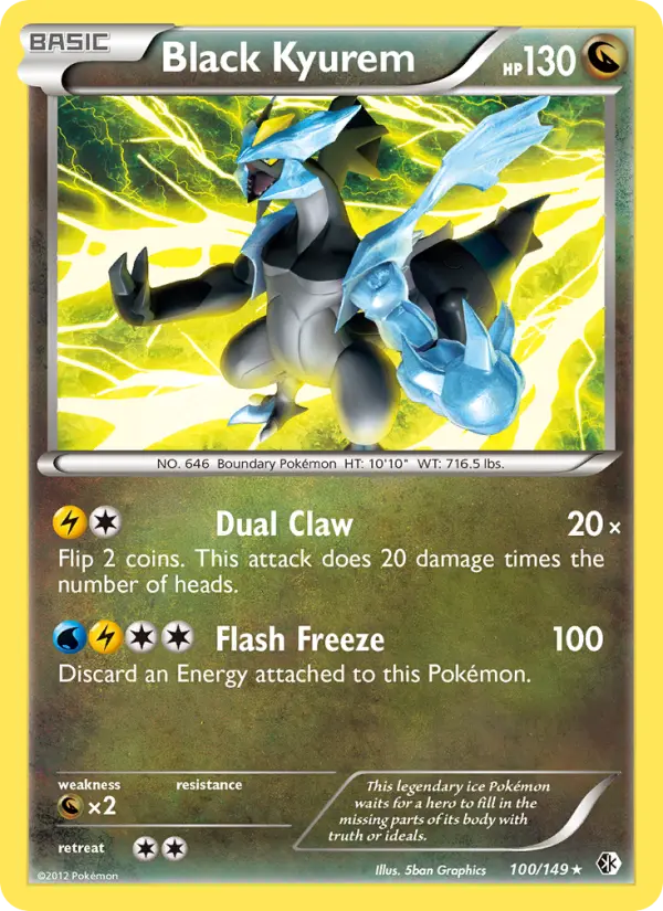 Black Kyurem (Normal) — catalog artwork