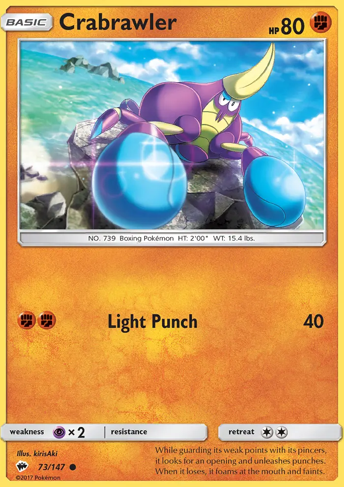 Crabrawler (Normal) — catalog artwork