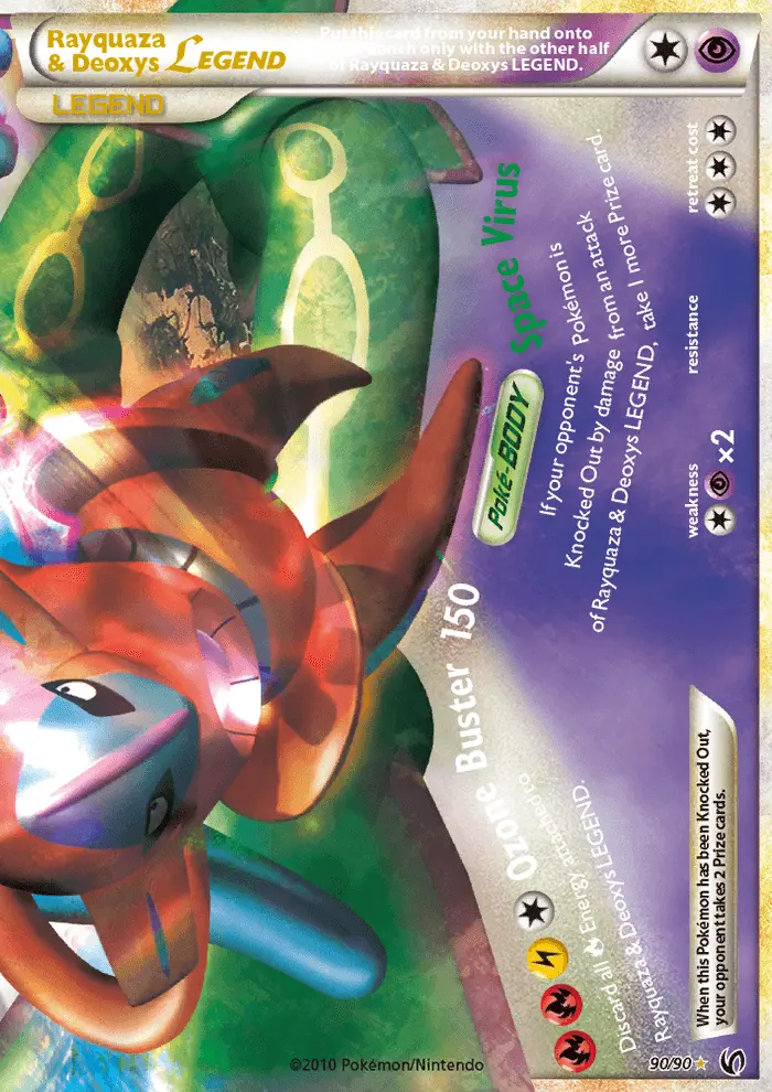Rayquaza & Deoxys LEGEND — catalog artwork