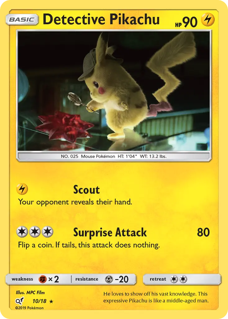 Detective Pikachu — catalog artwork