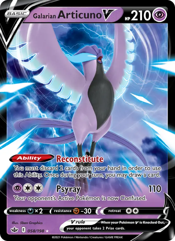 Galarian Articuno V — catalog artwork