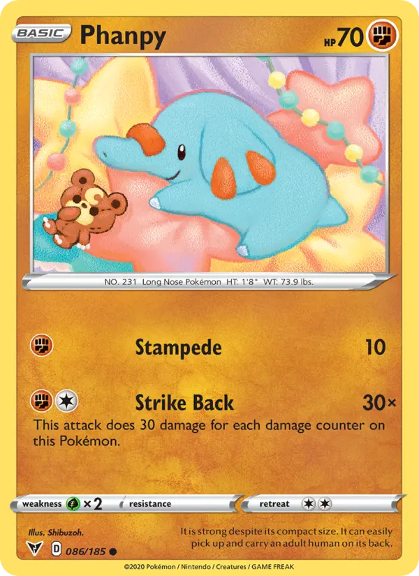 Phanpy (Normal) — catalog artwork