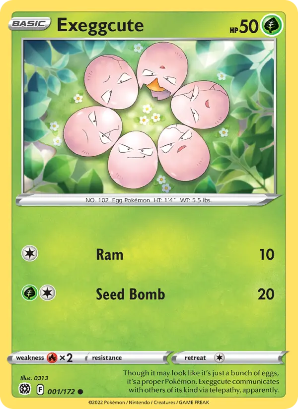 Exeggcute (Normal) — catalog artwork