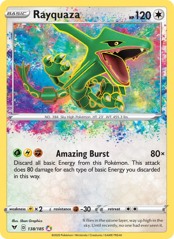 Rayquaza — catalog artwork