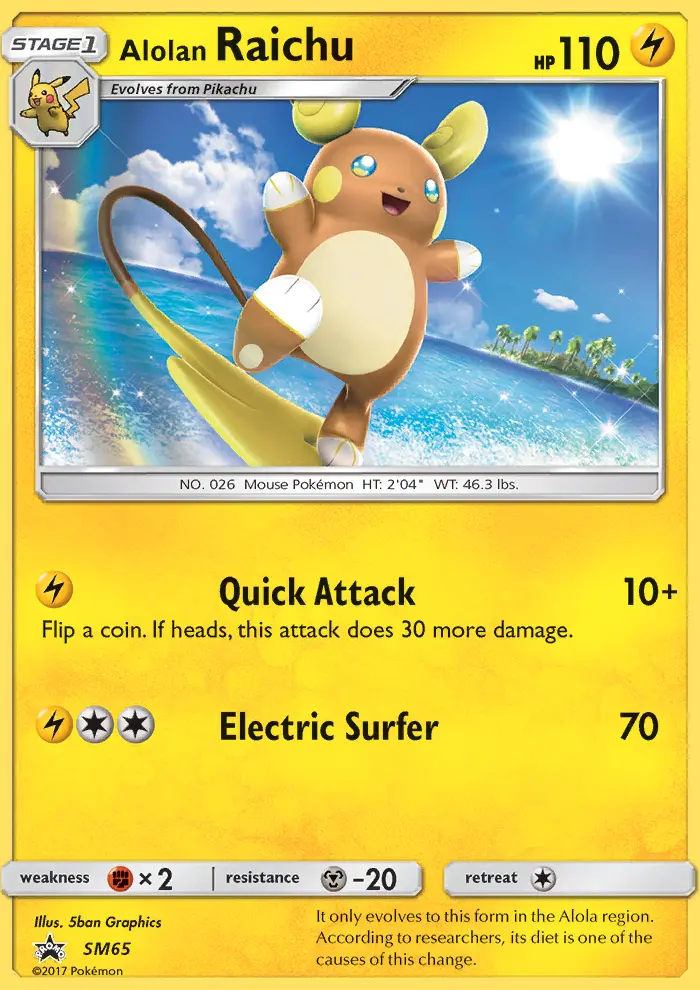 Alolan Raichu — catalog artwork