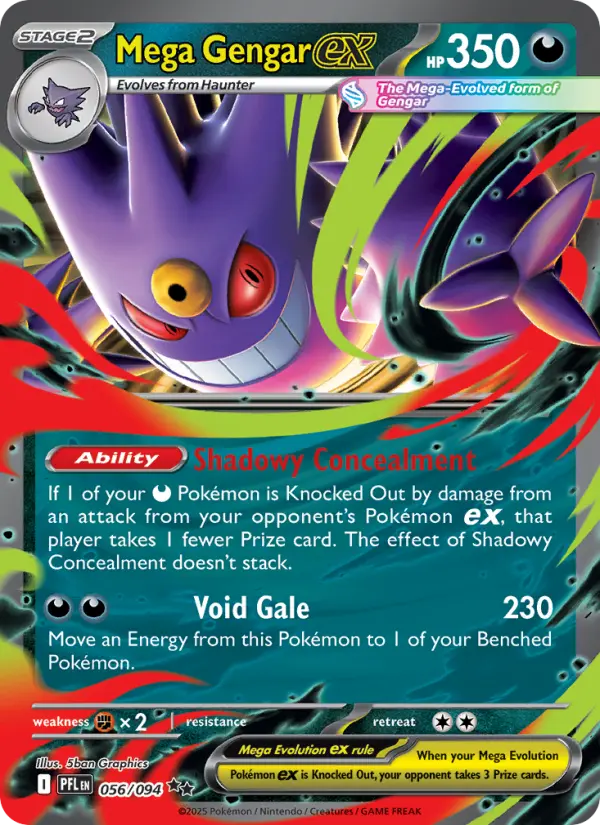 Mega Gengar ex — catalog artwork