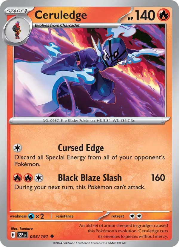 Ceruledge (Normal) — catalog artwork