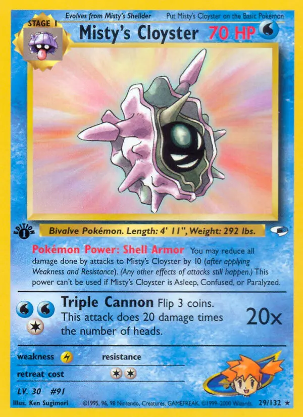 Misty's Cloyster (Unlimited) — catalog artwork