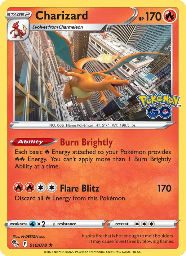Charizard (Holo) — catalog artwork