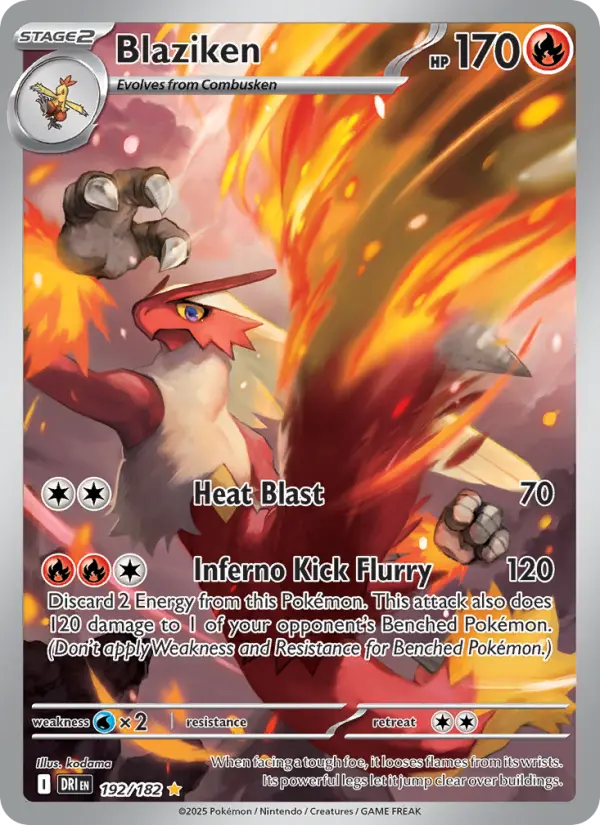 Blaziken — catalog artwork