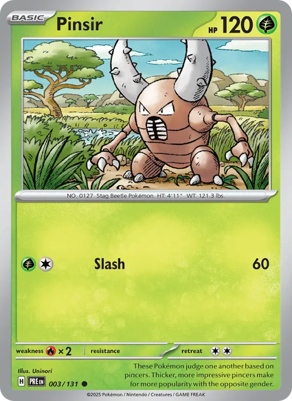 Pinsir (Normal) — catalog artwork