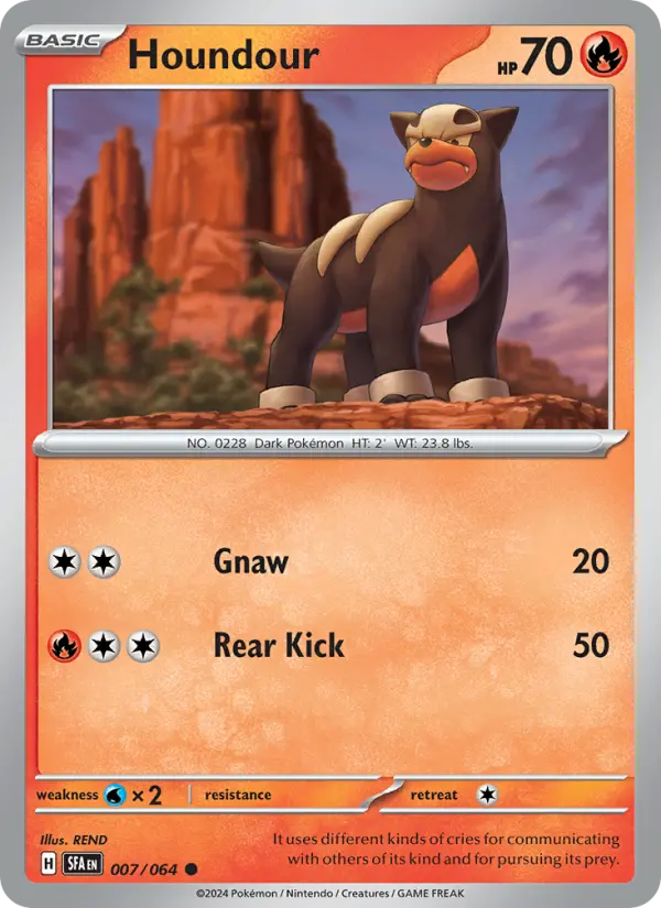 Houndour (Normal) — catalog artwork
