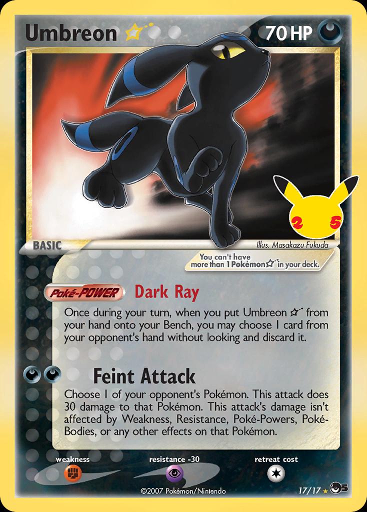 Umbreon (Gold Star) — catalog artwork