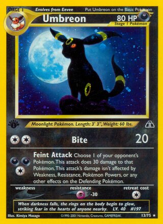 Umbreon (1st Edition) — catalog artwork