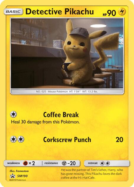 Detective Pikachu (Sheen Holo) — catalog artwork