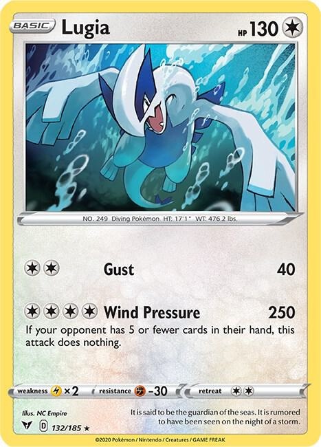 Lugia (Reverse Holo) — catalog artwork