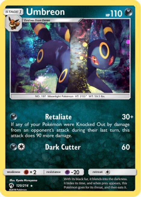 Umbreon (Cosmos Holo) — catalog artwork