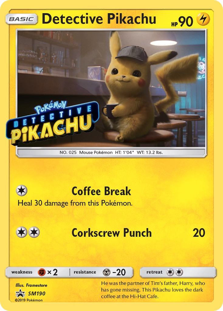 Detective Pikachu (Holo) — catalog artwork
