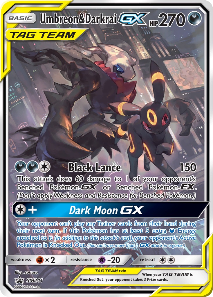 Umbreon & Darkrai GX — catalog artwork